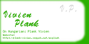 vivien plank business card
